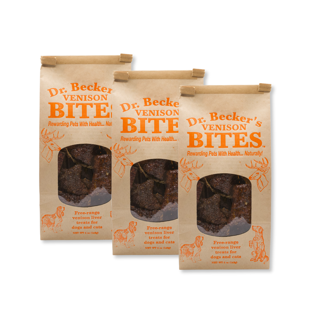 Dr. Becker's Venison Bites- 3 Pack- Buy Bulk & Save