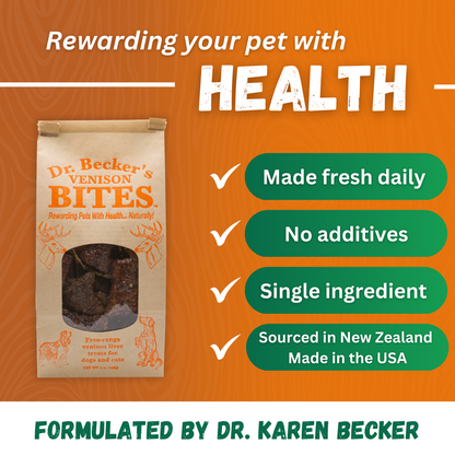 Dr. Becker's Venison Bites- 3 Pack- Buy Bulk & Save