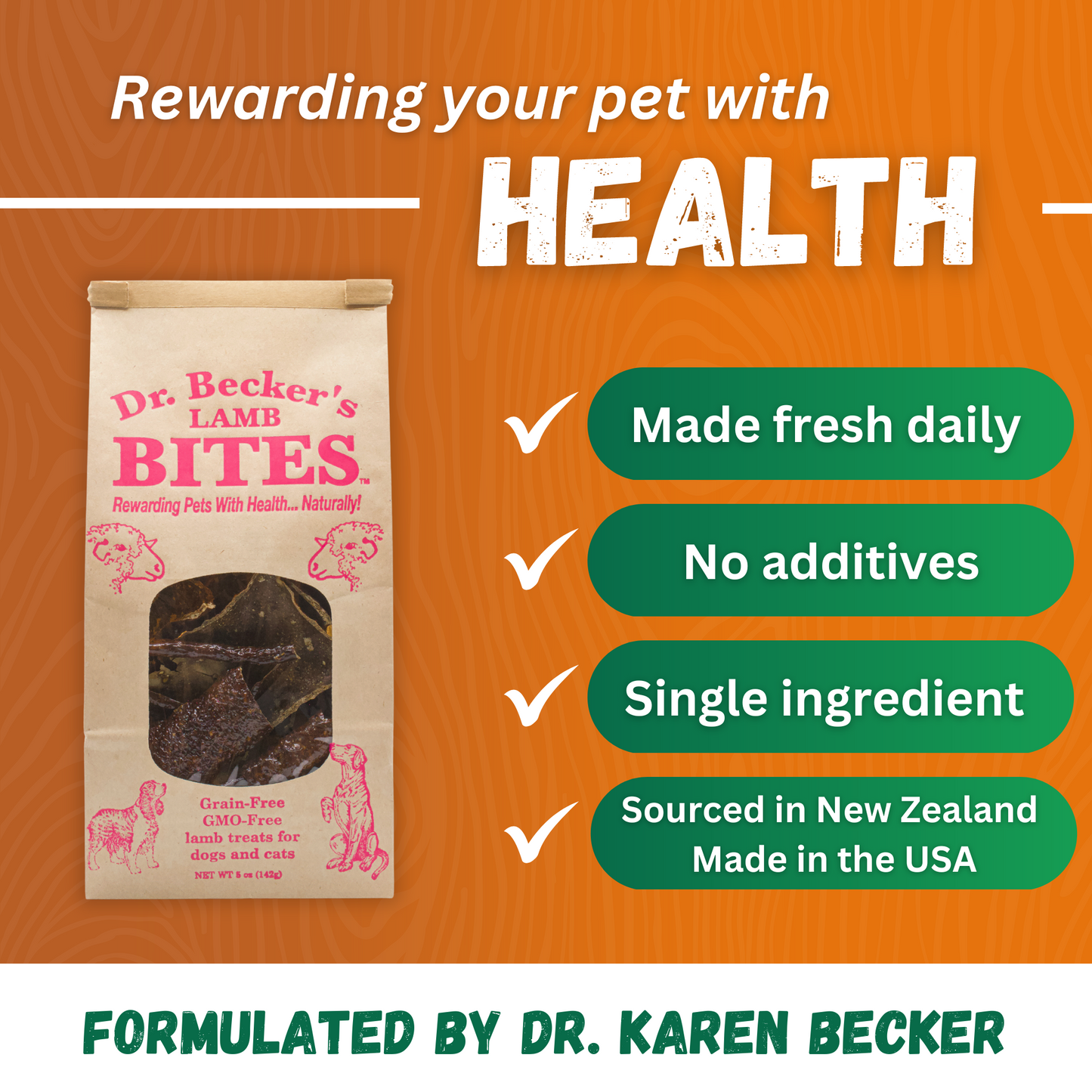 Dr. Becker's Lamb Bites- 3 Pack- Buy Bulk & Save