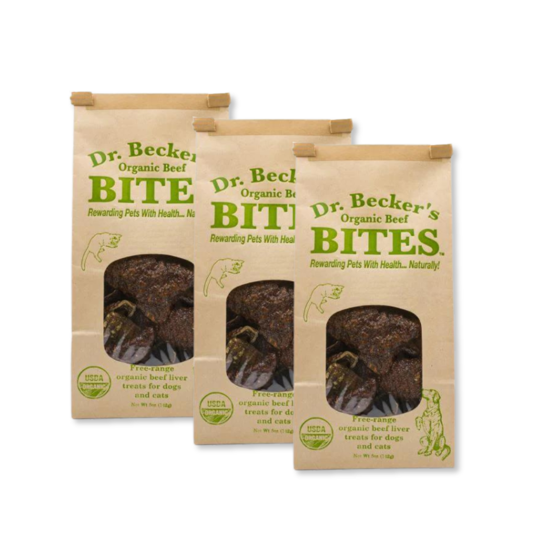 Dr. Becker's Organic Beef Bites- 3 Pack- Buy Bulk & Save